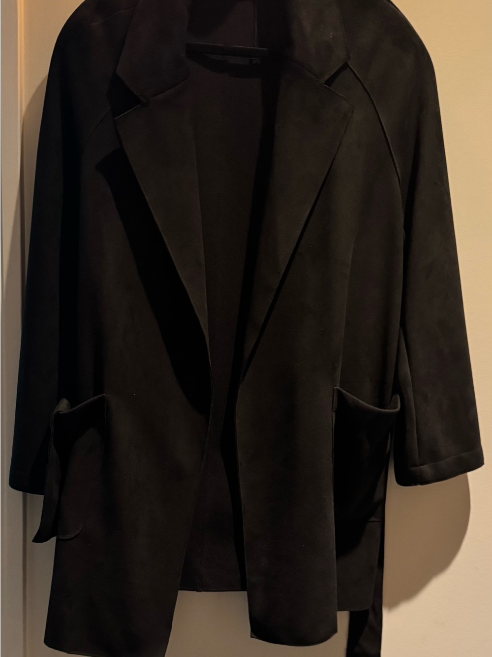 Women’s Zara Black faux suede jacket